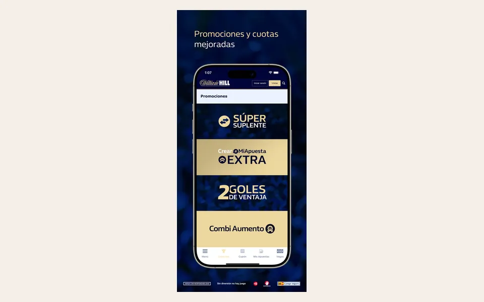 App de William Hill en la App Store de España: promociones y cuotas mejoradas